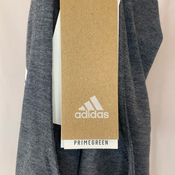 Adidas Aeroready gray sleeveless 3 stripes logo tank top womens XL NWT - Picture 3 of 9